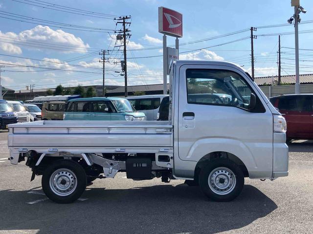 ハイゼットトラックスタンダード2WD CVT 衝突被害軽減装置 前後コーナーセンサー オートライト オートハイビーム ハロゲンヘッドランプ 荷台三方開 バッテリーカバー アイドリングストップ マニュアルAC スピーカー一体型ラジオ(千葉県)の中古車