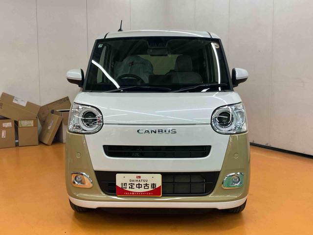 ムーヴキャンバスストライプスＧスマアシ　ダイハツ予防安全機能　置きラクボックス　ホットカップホルダー　オートブレーキホールド付き電動パーキング　前席シートヒーター　両側電動スライドドア　オートライト　　オートハイビーム（千葉県）の中古車