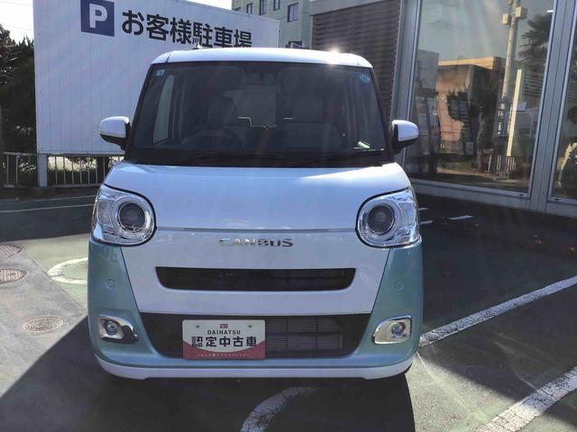 ムーヴキャンバス 中古車 ストライプスＧ両側電動パワースライドドア・サイドエアバック・カーテンシールドエアバック・４方向コーナーセンサー・シートヒーター付き