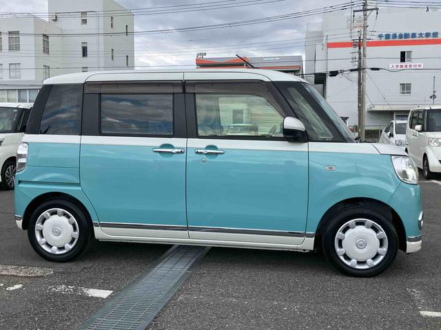 ムーヴキャンバスＧメイクアップＶＳ　ＳＡIIIナビ／地デジ／ＤＶＤ／ＢＴ／ＵＳＢ　全周囲カメラ　ＥＴＣ　運転席シートヒーター　ＬＥＤヘッドライト　オートライト　オートハイビーム　スマートアシスト３　フロントガラスディアイサー　両側電動スライドドア（千葉県）の中古車