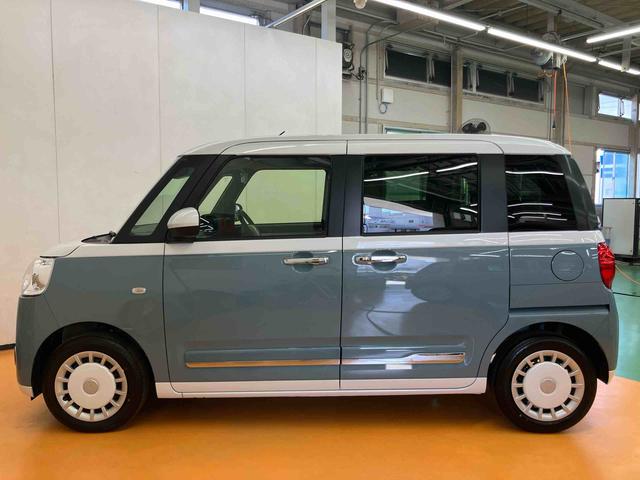 ムーヴキャンバスストライプスＧスマアシ　ダイハツ予防安全機能　置きラクボックス　ホットカップホルダー　オートブレーキホールド付き電動パーキング　前席シートヒーター　オートライト　オートハイビーム　ＬＥＤヘッドライト（千葉県）の中古車