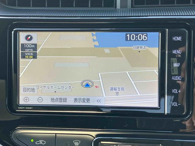 アクアSスタイルブラックハイブリッド ナビ/TV/DVD/BT バックカメラ ドラレコ ETC LEDヘッドライト オートライト AHB ステリモ 衝突軽減装置 コーナーセンサー スマートキー ボタンスタート スペアタイヤ(千葉県)の中古車