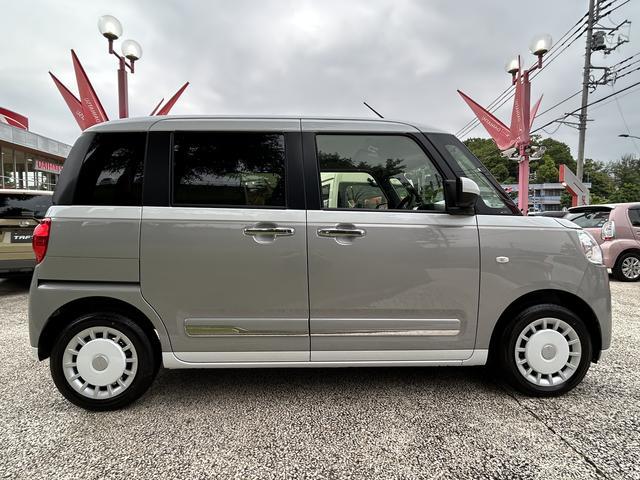 ムーヴキャンバスストライプスＧ　両側電動スライドドア　ＬＥＤヘッドランプ保証　新車保証・まごころ保証　１年間・走行距離無制限付き　両側電動スライドドア　ＬＥＤヘッドランプ　ＬＥＤフォグランプ　全方位カメラ　ホッとカップホルダー　キーフリーシステム　アイドリングストップ（東京都）の中古車