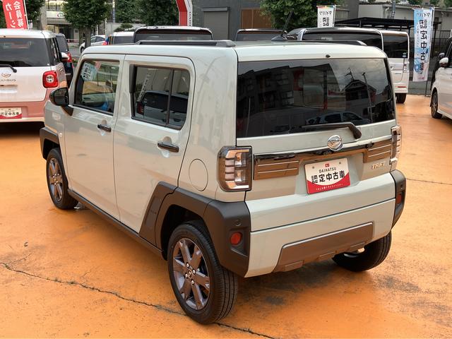 タフトＧターボ　ダーククロムベンチャー　パノラマモニター対応ＣＤチューナー　保証　新車保証・まごころ保証　１年間・走行距離無制限付き（東京都）の中古車
