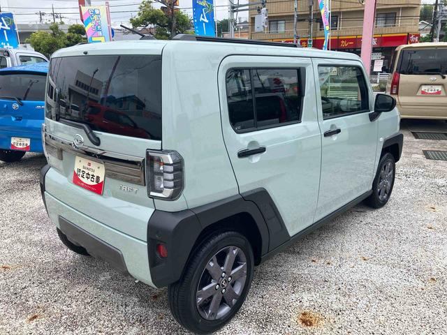 タフトＧダーククロムベンチャー　ＬＥＤヘッドランプ　キーフリー保証　新車保証・まごころ保証　１年間・走行距離無制限付き　電動パーキングブレーキ　前席シートヒーター　キーフリーシステム　ＬＥＤヘッドランプ　ＬＥＤフォグランプ　ＵＳＢ電源ソケット（東京都）の中古車