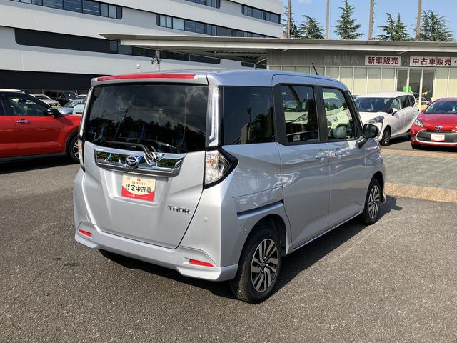 トールカスタムＧ　　ＣＤステレオ　パノラマモニター　キーフリー保証１年間距離無制限付き　電動パーキングブレーキ　アダプティブクルーズコントロール　ＬＥＤフォグランプ　ＬＥＤヘッドランプ　両側電動スライドドア　サンシェード　シートアンダートレイ（東京都）の中古車