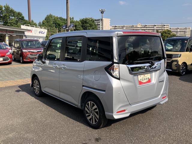 トールカスタムＧ　　ＣＤステレオ　パノラマモニター　キーフリー保証１年間距離無制限付き　電動パーキングブレーキ　アダプティブクルーズコントロール　ＬＥＤフォグランプ　ＬＥＤヘッドランプ　両側電動スライドドア　サンシェード　シートアンダートレイ（東京都）の中古車