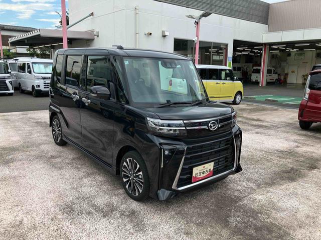 タントカスタムＲＳ　パノラマモニター標準装備！！保証　新車保証・まごころ保証　１年間・走行距離無制限付き　走行距離２，３６３ｋｍ　ＣＤチューナー　両側電動スライドドア　ＬＥＤヘッドライト　パノラマモニター　シートヒーター　オートライト　キーフリー（東京都）の中古車