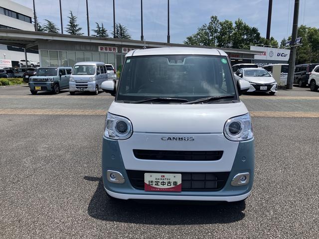 ムーヴキャンバスストライプスＧ　前席シートヒーター　パノラマ対応カメラ保証　新車保証・まごころ保証　１年間・走行距離無制限付き（東京都）の中古車