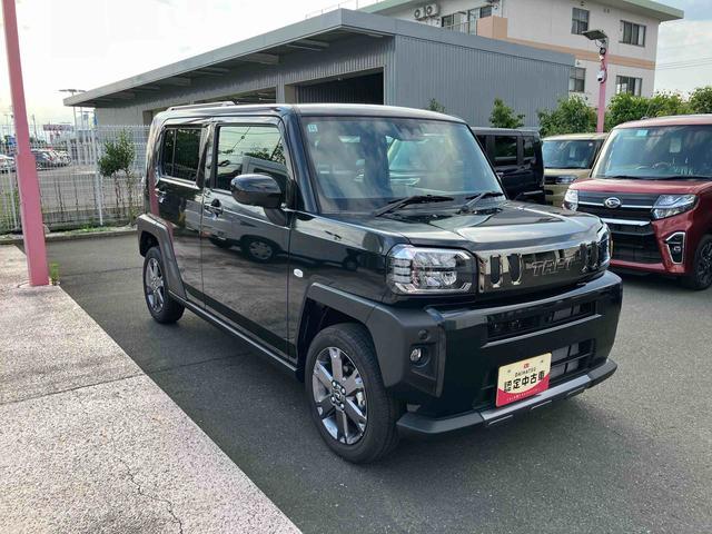 タフトＧターボ　ダーククロムベンチャー　パノラマモニター搭載！保証　新車保証・まごころ保証１年間・走行距離無制限付　走行距離２，１８３ｋｍ　ＣＤチューナー　パノラマモニター　アダブティブクルーズコントロール　電動パーキング　１５インチアルミホイール　スマートキー（東京都）の中古車