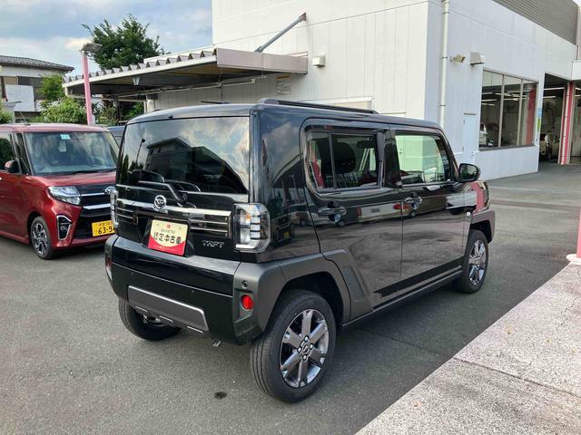 タフトＧターボ　ダーククロムベンチャー　パノラマモニター搭載！保証　新車保証・まごころ保証１年間・走行距離無制限付　走行距離２，１８３ｋｍ　ＣＤチューナー　パノラマモニター　アダブティブクルーズコントロール　電動パーキング　１５インチアルミホイール　スマートキー（東京都）の中古車