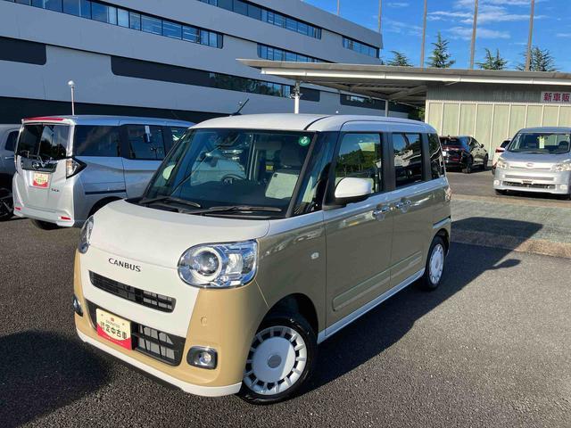 ムーヴキャンバスストライプスＧ　ＣＤステレオ　電動パーキングブレーキ保証　新車保証・まごころ保証　１年間・走行距離無制限付き（東京都）の中古車