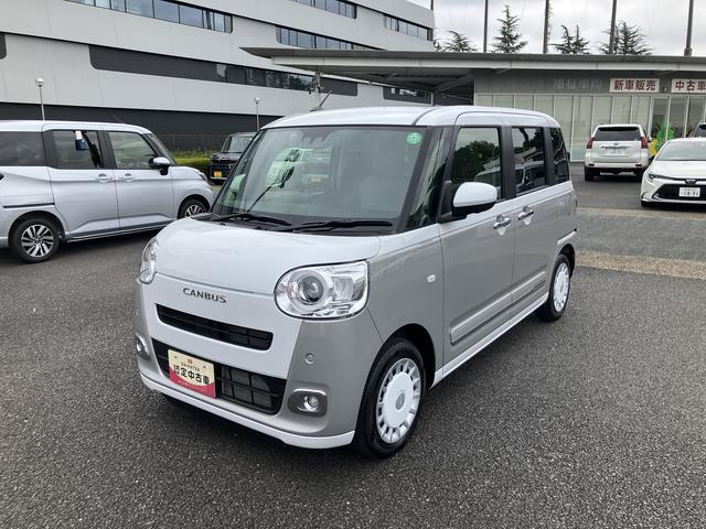ムーヴキャンバスストライプスＧ　ＣＤステレオ　前席シートヒーター　キーフリー保証　新車保証・まごころ保証　１年間・走行距離無制限付き（東京都）の中古車