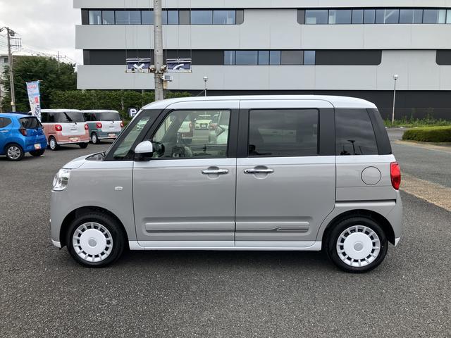 ムーヴキャンバスストライプスＧ　ＣＤステレオ　前席シートヒーター　キーフリー保証　新車保証・まごころ保証　１年間・走行距離無制限付き（東京都）の中古車