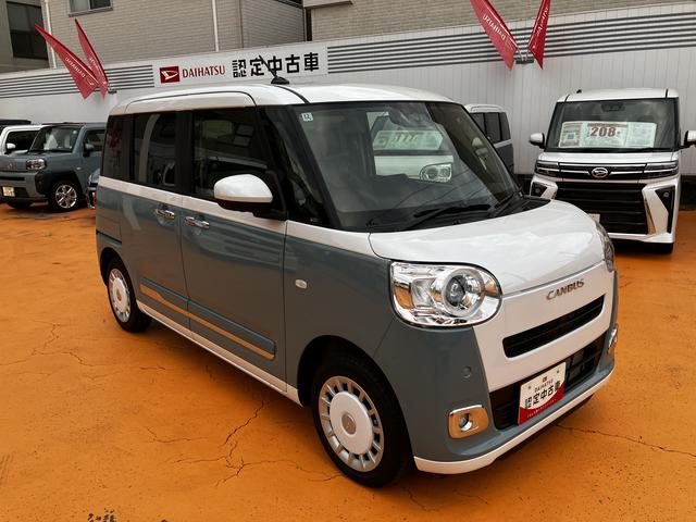 ムーヴキャンバスストライプスＧ　７インチナビ　パノラマモニター　シートヒータ保証　新車保証・まごころ保証　１年間・走行距離無制限付き（東京都）の中古車