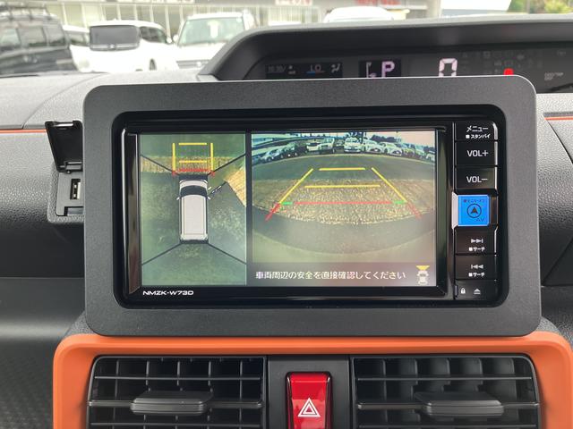 タントナビゲーション　パノラマモニター　ターボ車　コーナーセンサー保証１年間距離無制限付き　両側電動スライドドア　ＬＥＤフォグランプ　ＬＥＤヘッドランプ　前席シートヒーター　電動パーキングブレーキ　全方位カメラ　シートバックテーブル　オートライト（東京都）の中古車