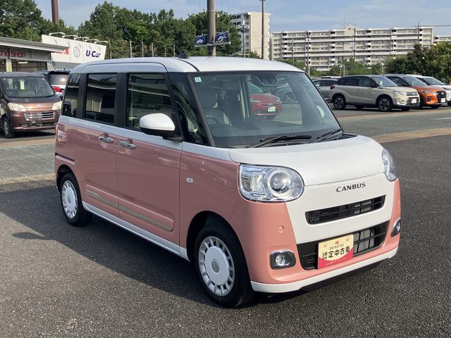 ムーヴキャンバスストライプスＧ　ＣＤステレオ　前席シートヒーター保証　新車保証・まごころ保証　１年間・走行距離無制限付き（東京都）の中古車