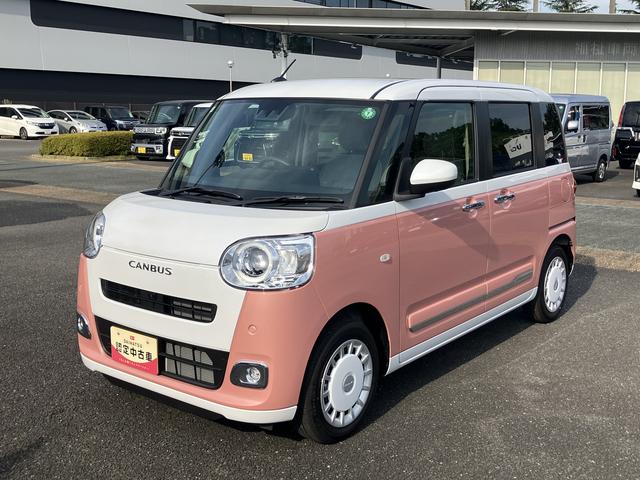 ムーヴキャンバスストライプスＧ　ＣＤステレオ　前席シートヒーター保証　新車保証・まごころ保証　１年間・走行距離無制限付き（東京都）の中古車