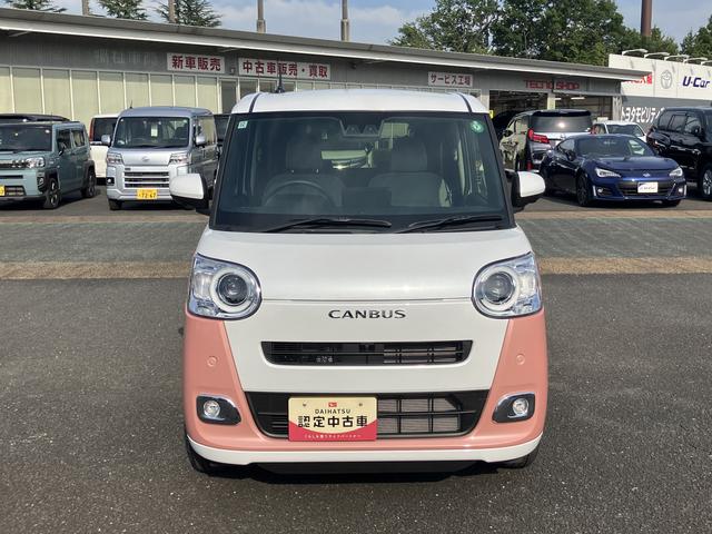 ムーヴキャンバスストライプスＧ　ＣＤステレオ　前席シートヒーター保証　新車保証・まごころ保証　１年間・走行距離無制限付き（東京都）の中古車