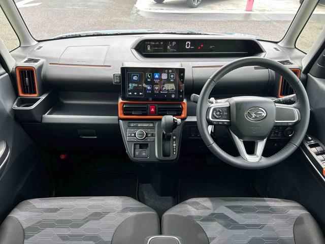 タントファンクロスターボ　スマホ連携９インチディスプレイオーディオ保証　新車保証・まごころ保証　１年間・走行距離無制限付き　スマホ連携９インチディスプレイオーディオ　パノラマモニター　両側電動スライドドア　電動パーキングブレーキ　前席シートヒーター（東京都）の中古車