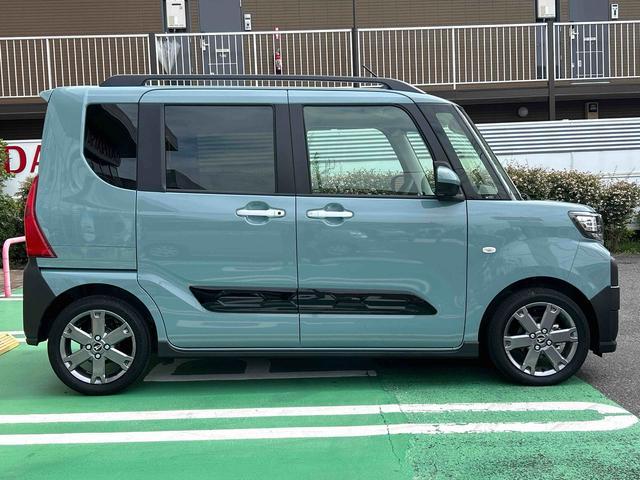 タントファンクロスターボ　スマホ連携９インチディスプレイオーディオ保証　新車保証・まごころ保証　１年間・走行距離無制限付き　スマホ連携９インチディスプレイオーディオ　パノラマモニター　両側電動スライドドア　電動パーキングブレーキ　前席シートヒーター（東京都）の中古車