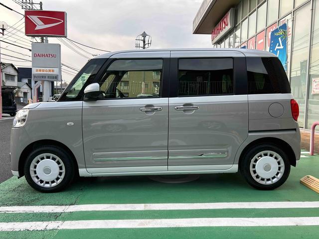 ムーヴキャンバスストライプスGターボ シートヒーター クルーズコントロール保証 新車保証・まごころ保証 1年間・走行距離無制限付き 前席シートヒーター 電動パーキングブレーキ キーフリーシステム LEDフォグランプ LEDヘッドランプ コーナーセンサー(東京都)の中古車