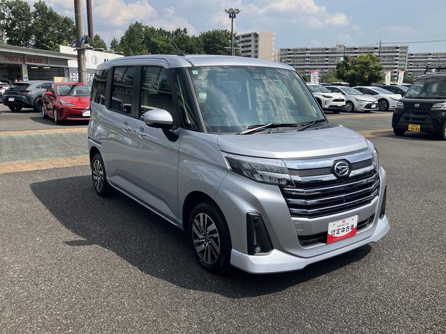 トールカスタムＧ　ディスプレイオーディオ　パノラマモニター保証１年間距離無制限付き　電動パーキングブレーキ　アダプティブクルーズコントロール　ＬＥＤフォグランプ　ＬＥＤヘッドランプ　両側電動スライドドア　サンシェード　シートアンダートレイ（東京都）の中古車