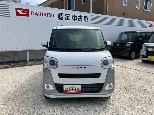 ムーヴキャンバスストライプスＧ　前席シートヒーター　両側電動スライドドア保証　新車保証・まごころ保証　１年間・走行距離無制限付き　前席シートヒーター　キーフリーシステム　電動パーキングブレーキ　両側電動スライドドア　コーナーセンサー（東京都）の中古車