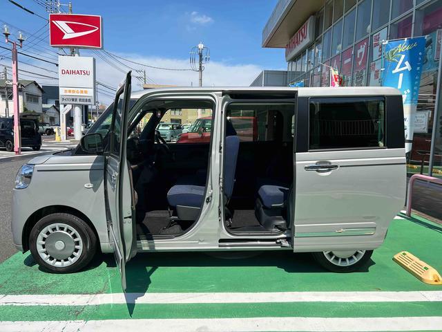 ムーヴキャンバスセオリーＧ　前席シートヒーター　電動パーキングブレーキ保証　新車保証・まごころ保証　１年間・走行距離無制限付き　前席シートヒーター　電動パーキングブレーキ　キーフリーシステム　アイドリングストップ　コーナーセンサー　ＬＥＤヘッドランプ（東京都）の中古車