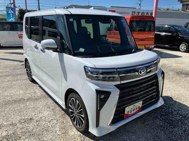 タントカスタムＲＳ　純正ナビ　パノラマモニター　電動スライドドア保証　新車保証・まごころ保証　１年間・走行距離無制限付き　純正７インチナビ　パノラマモニター　Ｂｌｕｅｔｏｏｔｈ接続　両側電動スライドドア　ＬＥＤヘッドランプ　ＬＥＤフォグランプ　キーフリーシステム（東京都）の中古車