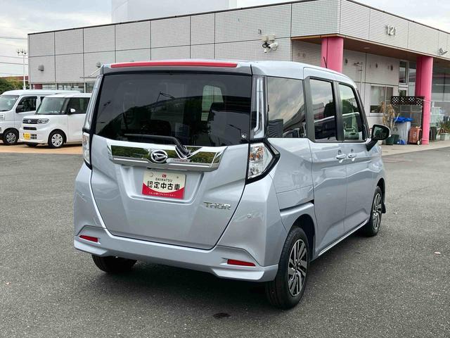 トールカスタムG スマホ連携9インチディスプレイオーディオ付き保証 新車保証・まごころ保証 1年間・走行距離無制限付き スマホ連携9インチディスプレイオーディオ バックカメラ USB電源ソケット Bluetooth接続 両側電動スライドドア クルーズコントロール(東京都)の中古車