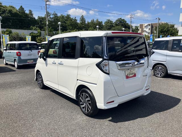 トールカスタムＧ　９インチディスプレイオーディオ　パノラマモニター保証１年間距離無制限付き　電動パーキングブレーキ　アダプティブクルーズコントロール　ＬＥＤフォグランプ　ＬＥＤヘッドランプ　両側電動スライドドア　サンシェード　シートアンダートレイ（東京都）の中古車