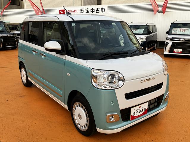 ムーヴキャンバスストライプスＧ　ＣＤチューナー　パノラマモニター対応カメラ保証　新車保証・まごころ保証　１年間・走行距離無制限付き（東京都）の中古車