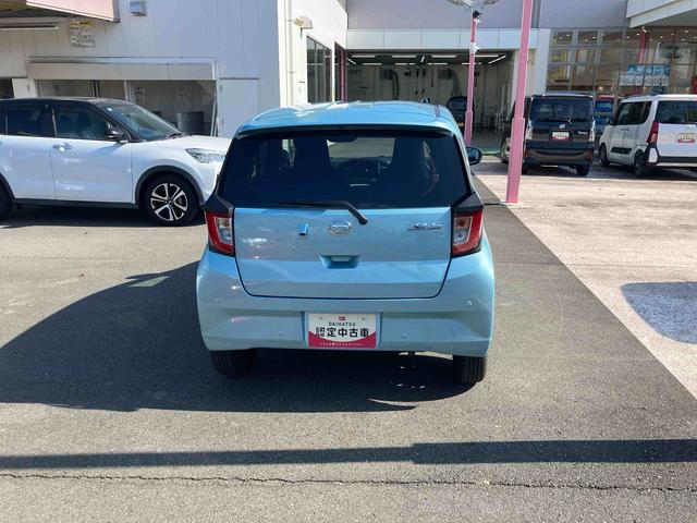 ミライースＸ　ＳＡIII　ＬＥＤヘッドライト・バックモニター標準装備！保証　新車保証・まごころ保証　１年間・走行距離無制限付き・　走行距離２，００８ｋｍ　ＣＤチューナー　バックモニター　ＬＥＤヘッドライト　前後コーナーセンサー　マニュアルエアコン　キーレスエントリー（東京都）の中古車