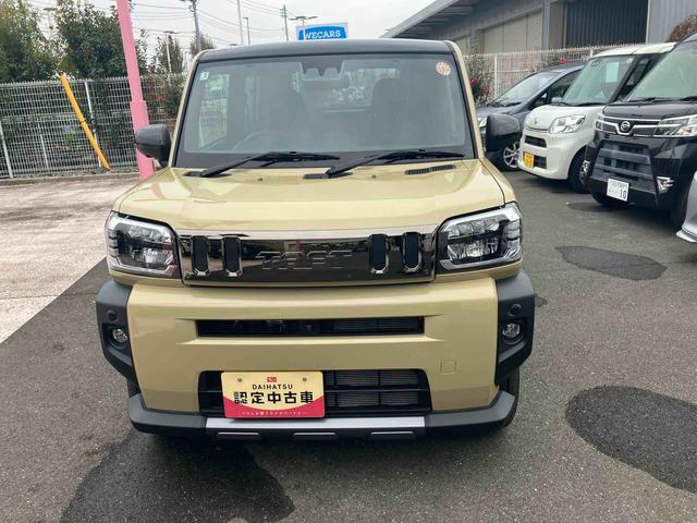 タフトＧターボ　ダーククロムベンチャー　クルーズコントロール搭載！保証　新車保証・まごころ保証　１年間・走行距離無制限付き　ＣＤチューナー　パノラマモニター　アダブティブクルーズコントロール　電動パーキング　ＬＥＤヘッドライト　１５インチアルミホイール　オートライト（東京都）の中古車