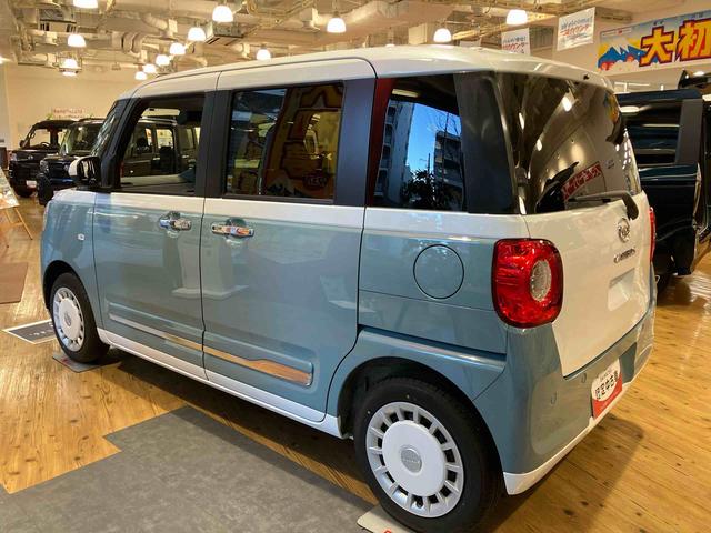 ムーヴキャンバスストライプスG パノラマモニター 純正7インチナビ スマアシ保証 新車保証・まごころ保証 1年間・走行距離無制限付き 両側パワースライドドア LEDヘッドランプ 置きラクボックス ホッとカップホルダー 運転席助手席シートヒーター 電動パーキングブレーキ(東京都)の中古車