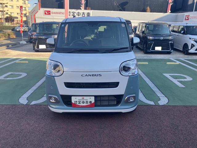 ムーヴキャンバスストライプスＧターボ保証　新車保証・まごころ保証　１年間・走行距離無制限付き（東京都）の中古車