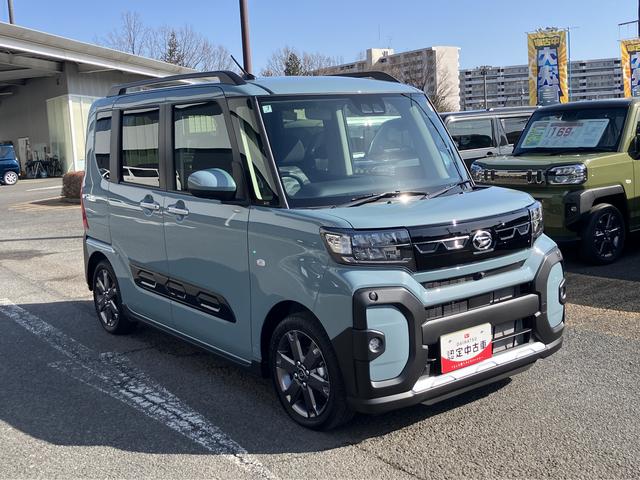 タントファンクロスターボ　純正７インチナビ　パノラマモニター保証　新車保証・まごころ保証　１年間・走行距離無制限付き　純正７インチナビ　パノラマモニター　両側電動スライドドア　ＬＥＤヘッドランプ　前席シートヒーター　シートバックテーブル　キーフリーシステム（東京都）の中古車