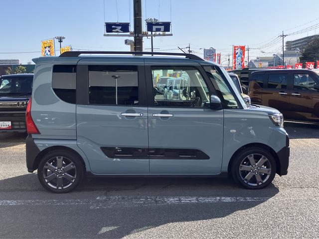 タントファンクロスターボ　純正７インチナビ　パノラマモニター保証　新車保証・まごころ保証　１年間・走行距離無制限付き　純正７インチナビ　パノラマモニター　両側電動スライドドア　ＬＥＤヘッドランプ　前席シートヒーター　シートバックテーブル　キーフリーシステム（東京都）の中古車