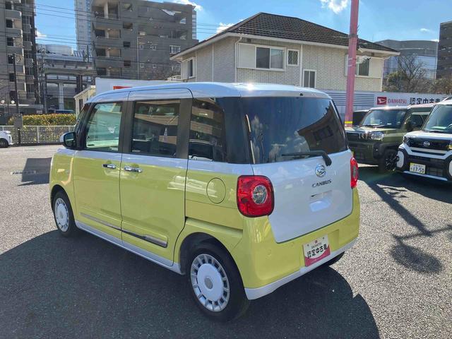 ムーヴキャンバスストライプスＧターボ　　　純正ナビ・バックカメラ保証　新車保証・まごころ保証　１年間・走行距離無制限付き（東京都）の中古車