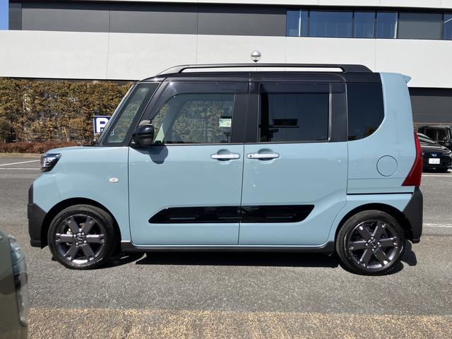 タントファンクロスターボ 純正7インチナビ パノラマモニター保証 新車保証・まごころ保証 1年間・走行距離無制限付き 純正7インチナビ パノラマモニター 両側電動スライドドア 前席シートヒーター 電動パーキングブレーキ キーフリーシステム オートライト(東京都)の中古車