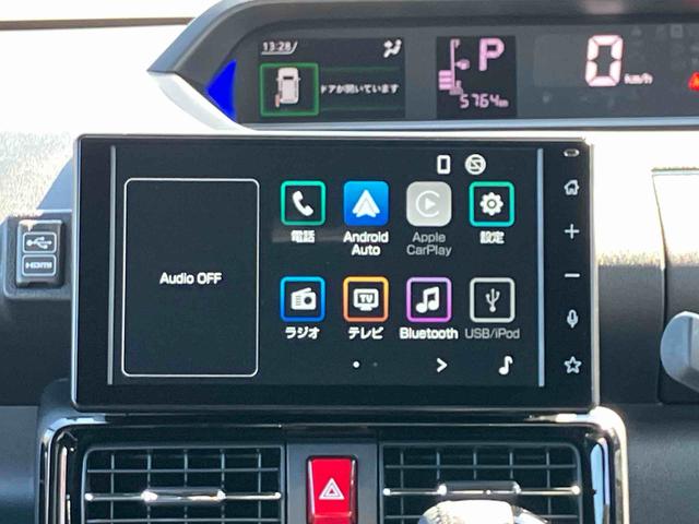 タントカスタムＲＳ　９インチディスプレイオーディオ装備インタークーラーターボエンジン　９インチスマホ連携ディスプレイオーディオ　パノラマモニター対応カメラ　両側電動スライドドア　両席シートヒーター　ＵＳＢ＆ＨＤＭＩ　電動パーキングブレーキ　ＥＴＣ（東京都）の中古車