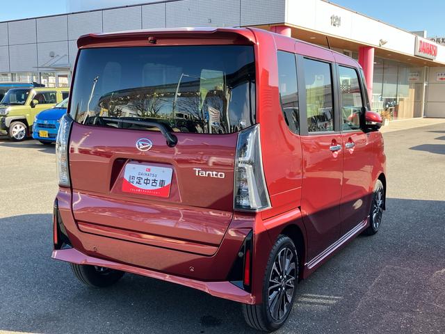 タントカスタムＲＳインタークーラーターボエンジン　両席シートヒーター　両側電動スライドドア　電動パーキングブレーキ　ＬＥＤヘッドランプ＆ＬＥＤフォグランプ　６コーナーセンサー　パノラマモニター対応カメラ（東京都）の中古車