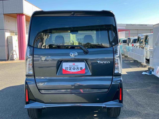 タントカスタムＲＳインタークーラーターボエンジン　パノラマモニター対応カメラ　両側電動スライドドア　両席シートヒーター　６コーナーセンサー　電動パーキングブレーキ　ＵＳＢソケット　ＬＥＤヘッドランプ（東京都）の中古車