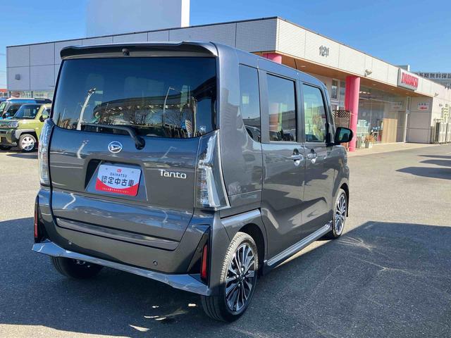 タントカスタムＲＳインタークーラーターボエンジン　パノラマモニター対応カメラ　両側電動スライドドア　両席シートヒーター　６コーナーセンサー　電動パーキングブレーキ　ＵＳＢソケット　ＬＥＤヘッドランプ（東京都）の中古車