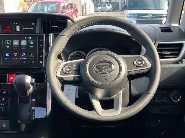 トールカスタムＧ　９インチディスプレイオーディオ　パノラマモニター新車保証・まごころ保証　１年間・走行距離無制限　９インチスマホ連携ディスプレイオーディオ　パノラマモニター対応カメラ　アダプティブクルーズコントロール　電動パーキングブレーキ　両側電動スライドドア（東京都）の中古車