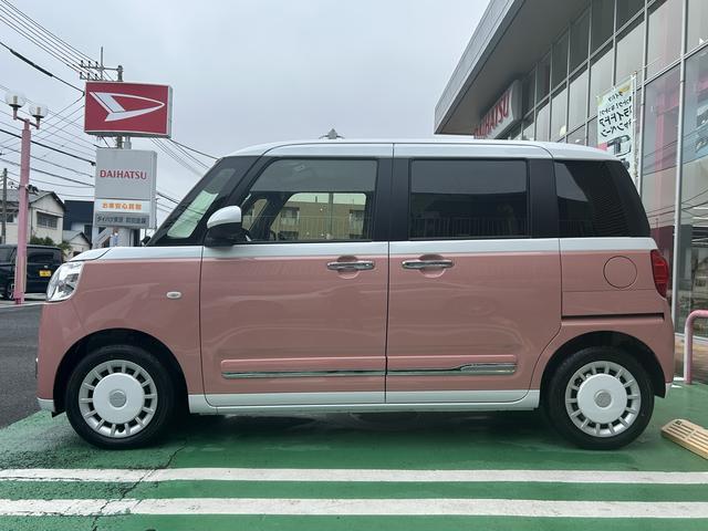 ムーヴキャンバスストライプスＧ　９インチディスプレイオーディオ装備保証　新車保証・まごころ保証　１年間・走行距離無制限付き・９インチディスプレイオーディオ装備・ＬＥＤヘッドライト装備・シートヒーター装備（東京都）の中古車