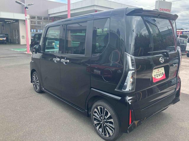 タントカスタムＲＳ　１０インチスタイリッシュナビ装備！！保証　新車保証・まごころ保証　１年間・走行距離無制限付き　走行距離２５７７ｋｍ　１０インチ純正ナビゲーション　パノラマモニター　両側電動スライドドア　ＬＥＤヘッドライト　電動パーキング　オートライト（東京都）の中古車