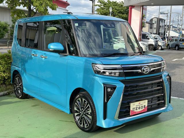 タントカスタムＲＳ　９インチディスプレイオーディオ装備保証　新車保証・まごころ保証　１年間・走行距離無制限付き・９インチディスプレイオーディオ装備パノラマカメラ・シートヒーター装備（東京都）の中古車