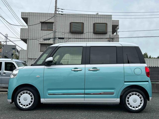 ムーヴキャンバスストライプスＧターボ９インチディスプレイオーディオ装備保証　新車保証・まごころ保証　１年間・走行距離無制限付き・９インチディスプレイオーディオ装備・ＬＥＤヘッドライト装備・シートヒーター装備（東京都）の中古車